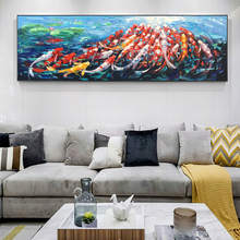 Современный холст с изображением карпа и рыб, абстрактные рыбы, животные, поп-арт, картины на холсте для гостиной, кровати, картины 2024 - купить недорого