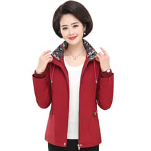 Women Trench Coat Spring Autumn Coat Mother Clothes New Long-sleeved Windbreaker Female Tops Plus Size 5XL Women Basic Coat 2024 - buy cheap