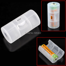 AA to C Size Battery Converter Adaptor Switcher Holder Case Storage Box DHL Shipping 2024 - buy cheap