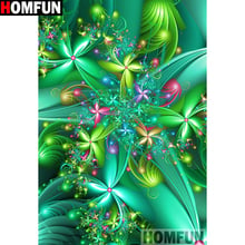 Алмазная живопись HOMFUN A14492, полноразмерная/круглая вышивка «цветок из мультфильма», 5D для творчества, домашний декор, подарок 2024 - купить недорого