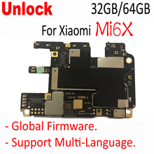 Original Multi-language Rom Unlock Mainboard Xiaomi Mi6X Mi 6X m6x motherboard board card fee chipsets parts 2024 - buy cheap