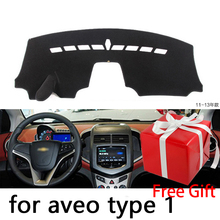 For Chevrolet Aveo Sonic 2012 - 2016  Car Styling Dash Mat Dashmat Dashboard Sticker Cover Sun Shade Dash Board Cover Carpet 2024 - buy cheap