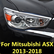 Headlights Eyebrows Eyelids Accessories Front Headlamp Eyebrows Car Styling Exterior decoration For Mitsubishi ASX 2013-2018 2024 - buy cheap