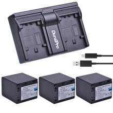 3x 4500mAh NP-FH100 NP FH100 Camera Li-ion Battery + USB Dual Charger For Sony DCR-SX40 SX40R SX41 HDR-CX105 SR42E SR45E Bateria 2024 - buy cheap