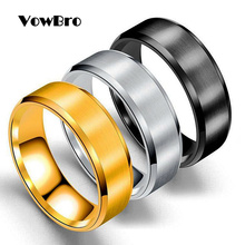 Мужское кольцо vodbro, черное, серебряное, золотое, титановое, из нержавеющей стали, прямые поставки с фабрики, парные кольца для влюбленных женщин 2022 - купить недорого