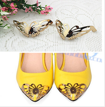 Free shipping (6 PCS/lot) pointy shoes protection shoes repair broken toe head hollow metal butterfly set cover repair parts 2024 - buy cheap