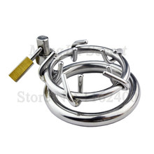 Stainless Steel Male Chastity Device with Lock,Penis Rings,Cock Cage,Chastity Belt,Fetish BDSM Adult Games Sex Toys For Men 2024 - buy cheap