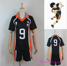 No.9 Karasuno High School Club Haikyuu!! Cosplay Costume Tobio Kageyama Jerseys Uniform Sets 2024 - buy cheap