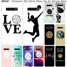 Hot Volleyball Sports Soft Silicone Case For Samsung Galaxy S10 S9 S8 Plus S7 Edge A6 A8 Plus A7 A9 2018 A5 2017 Fashion Cover 2024 - buy cheap