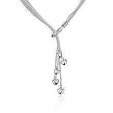 Модное серебряное ожерелье с подвеской в форме сердца подарок на День святого Валентина для женщин ювелирные изделия высшего качества низкая цена N092 2024 - купить недорого