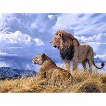 Full 5D DIY Diamond Painting,Wall Picture Diamond Embroidery sale Wild Lions ,Cross Stitch kit,Mosaic,home decoration 2024 - buy cheap