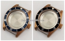 Capa de relógio bronze revestida, 41mm, fit miyota 8215 eta 2836 mingzhu dg2813/3804 2024 - compre barato