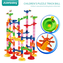 105pcs Construction Marble Race Run Maze Balls Track Building Blocks For Children Gift Baby Educational Toys 2024 - buy cheap