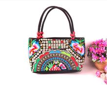 Fashion Vintage Hmong Embroidery Women Handbags!Hot Tribal Ethnic Lady Floral embroidered Top-handle bags Bohemian Small Carrier 2024 - buy cheap