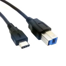 100 шт. USB-C USB 3,1 Type C разъем для USB Стандартный B Мужской принтер кабель для Apple Macbook и ноутбука черный 2024 - купить недорого