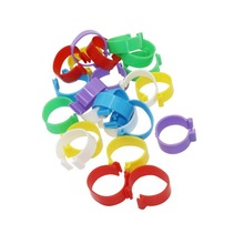 6 Colors 25mm Poultry foot ring Chicken duck Goose Buckle type Clip rings Chicken coop Farm equipment Feeding supplies 90 Pcs 2023 - buy cheap