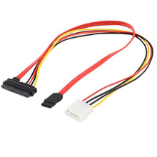 1Pc 30cm 22Pin(15+7) Male To 22 pin Female SATA Serial ATA Data Power Cable Extension Connector Cord SATA Cables Z515 2024 - buy cheap