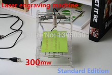 Mini laser engraver, Laser engraving machine,   Automatic carving The blue violet 300mw Laser for 1pcs 2024 - buy cheap