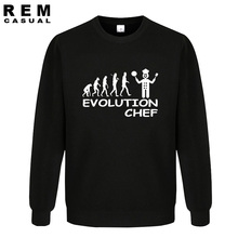 New Style Evolution Of A Chef Cooking Funny  Gift T Men Casual Hoodies, Sweatshirts 2024 - buy cheap
