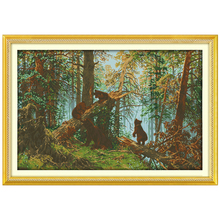 14/16/18/27/28 The Pine Forest Morning Counted Cross Stitch Diy  Cross Stitch Set wholesale Cross-Stitch Kit Embroidery 2024 - buy cheap