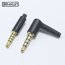 1 piezas 3,5mm 5 polos Conector estéreo blanco negro chapado en oro DIY Reparación de hombre de ángulo recto conector de Audio para Sony Meizu 2024 - compra barato