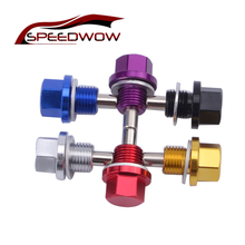 SPEEDWOW M16*1.5 Magnetic Oil Sump Nut Drain Oil Plug Screw Oil Drain Oil Plug Nut Black Blue Golden Purple Red Aluminum Bolts 2024 - buy cheap