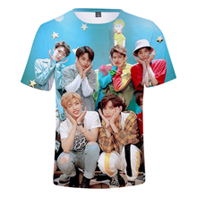 Aikooki New ATEEZ 3D T shirt Men/women Summer Fashion Casual Hip Hop T Shirt  Harajuku Short Sleeves ATEEZ Men's T-Shirt 2024 - buy cheap