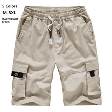 Мужские шорты Карго летние камуфляжные короткие спортивные хлопчатобумажные спортивные брюки мужские камуфляжные Большие размеры 6XL 7XL 8XL военные Pantalon Corto Hombre 2024 - купить недорого