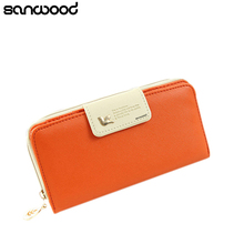 Women's Zipper Faux Leather Card Holder Clutch Wallet Phone Bag Long Purse Bag 1UCA 4ORE 2024 - buy cheap