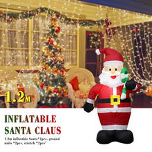 120cm Inflatable Santa Claus Outdoors Christmas Decorations for Home Yard Garden Decor 2019 Party Decor New Year Welcome Arches 2024 - buy cheap