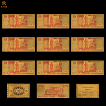 Notas de ouro 5000 rublos, novo papel de moeda russa para coleção 2024 - compre barato