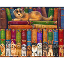 5D Diy Diamond Embroidery Photo Custom Diamond Painting Cross Stitch Full Square Round Mosaic Bookshelf Dogs FamilyZP-2377 2024 - buy cheap