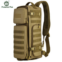 Saco de viagem militar de náilon sólido zíper casual sacos de ombro saco de peito masculino crossbody saco do mensageiro 2024 - compre barato