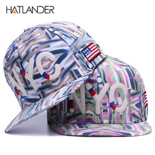 HATLANDER Embroidery letter NYC baseball caps women hip hop snapback caps youth flat brim gorras cotton outdoor hats for girls 2024 - buy cheap