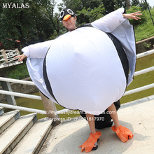 Disfraz de pingüino inflable para hombre y mujer, ropa de fiesta de, disfraz de animador de carnaval, traje de Animal de Halloween, Purim, escenario 2024 - compra barato