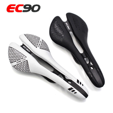 2018 EC90 New Carbon Road  Bicycle Saddle hollow Full Carbon Mountain Bike Saddle / seat / Carbon MTB Saddle + Leather 115g 2024 - buy cheap