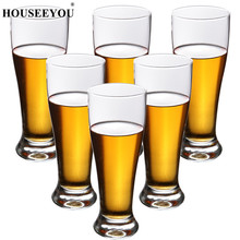 Houseyou 6 шт./компл. 480 мл соковыжималка для пива с толстым дном, стакан для воды, стеклянная кружка, питьевая бутылка, вечерние Принадлежности дл... 2024 - купить недорого