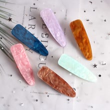 Women Acetic Acid Pure color sweet Hair Clips Hairpins Waterdrop Hairclip Barrettes Girls Hairgrips Hair Accessories Acrylic 2024 - buy cheap