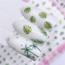 ZKO 2019 новые стили ногтей стикер зеленый кокосовое дерево для дизайна ногтей клейкий трансферный стикер бумаги DIY 2024 - купить недорого
