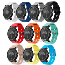 Pulseira de relógio de silicone macia de 20mm, pulseira para ticwatch e 2, acessórios de relógio inteligente, substituição, pulseira esportiva, unissex 2024 - compre barato