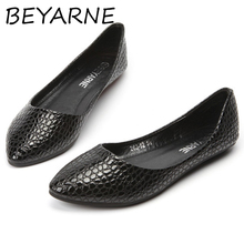 BEYARNE New Design Lady soft Flats Shoes for drive pointed toe pregnant woman shoes Women wedding red Shoes E078 2024 - buy cheap