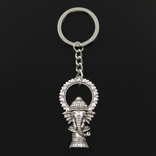 New Fashion Keychain 50x28mm Ganesha Buddha Elephant Pendants DIY Men Jewelry Car Key Chain Ring Holder Souvenir For Gift 2024 - buy cheap