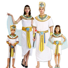 Halloween party Ancient Egypt Egyptian Pharaoh King Empress Cleopatra Queen Costume Cosplay Clothing clothes boys girls adult 2024 - buy cheap