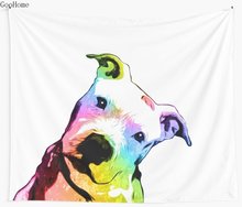 Pit bull Rainbow Series Pop Art Wall Tapestry Cover Beach Towel Throw Blanket Picnic Yoga Mat Home Decoration 2024 - buy cheap