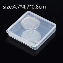 Lidded caixa de plástico transparente pequena, caixa quadrada grossa de armazenamento caixa de jóias acessórios caixa de acabamento frete grátis 2024 - compre barato