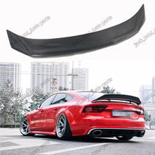 Real Carbon Fiber Rear Trunk Spoiler Lip Wing For Audi A7 S7 RS7 2012 2013 2014 2015 2024 - buy cheap