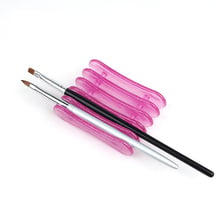 nail brush holder set plastic nail tools gel polish acrylic brush stand nail art pen rack 2024 - buy cheap