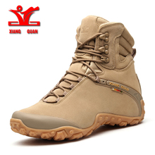 XIANGGUAN men High top Hiking Shoes Outdoor Sports Tactical Boots Wear-Resistant Camping Sneakers men Waterproof Women Footwear 2024 - buy cheap