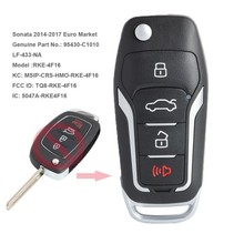 KEYECU Upgraded Remote Key Fob 433MHz ID46 for Hyundai Sonata 2014-2017 P/N: 95430-C1010 2024 - buy cheap