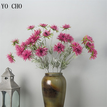 Новые искусственные цветы YO CHO, 3 головки, краб, коготь, хризантема, цветы, свадебное украшение, домашний декор, шелковые цветы, искусственные цветы 2024 - купить недорого